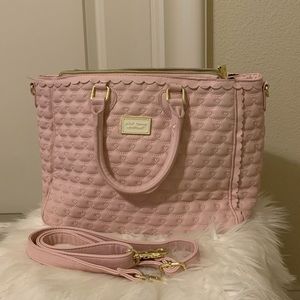 Betsey Johnson Pink Midi Heart Bag